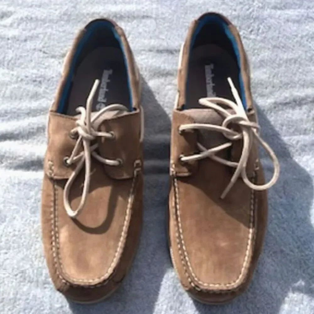 Size: 11M Leather Piper Cove Boat Shoes . Timberland Retail $164.99 . New in Box